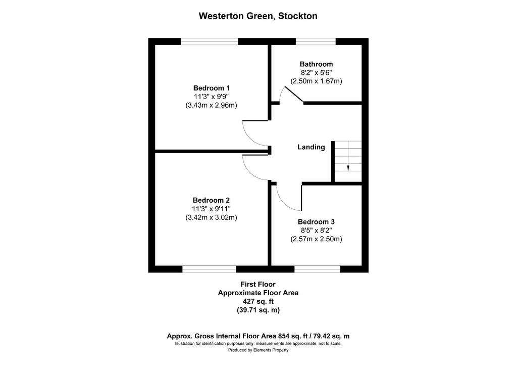 3 bedroom terraced house for sale - floorplan