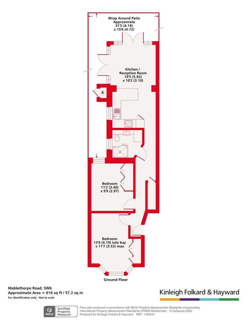 2 bedroom flat for sale - floorplan