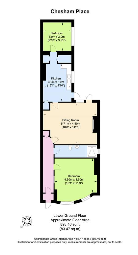 2 bedroom flat for sale - floorplan