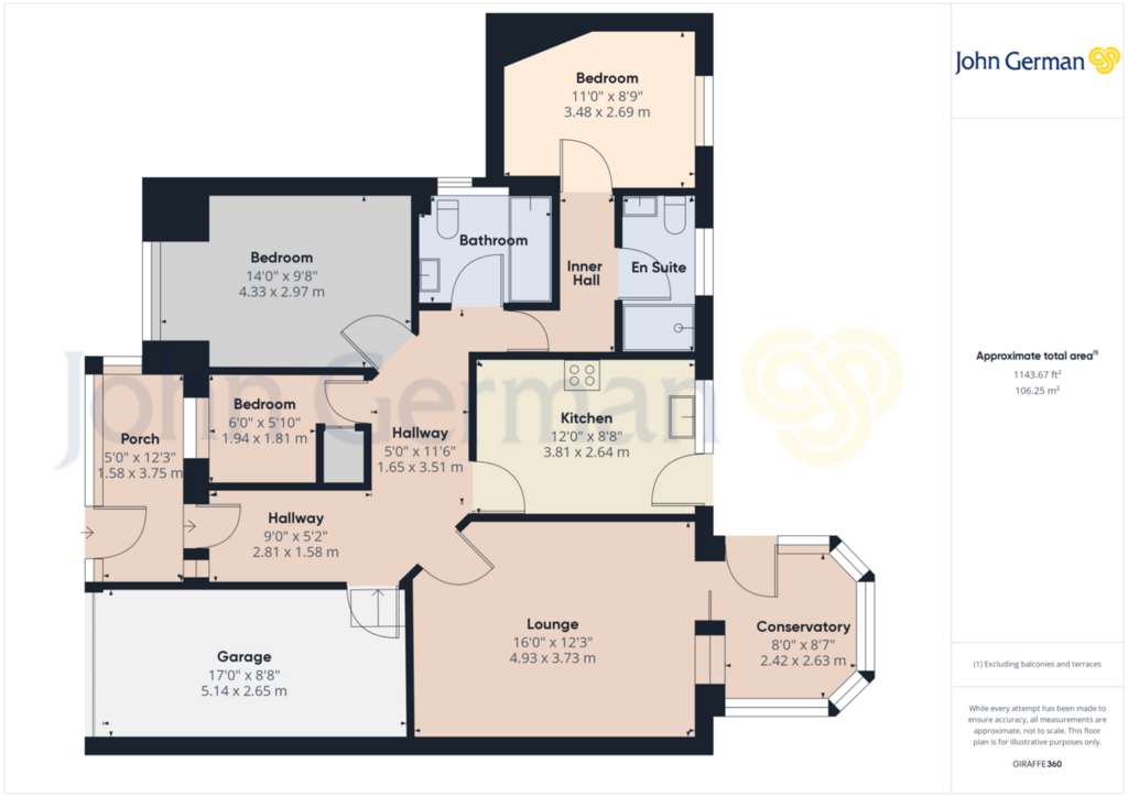 3 bedroom detached bungalow for sale - floorplan