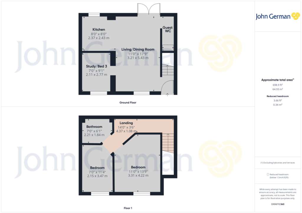 3 bedroom barn conversion for sale - floorplan