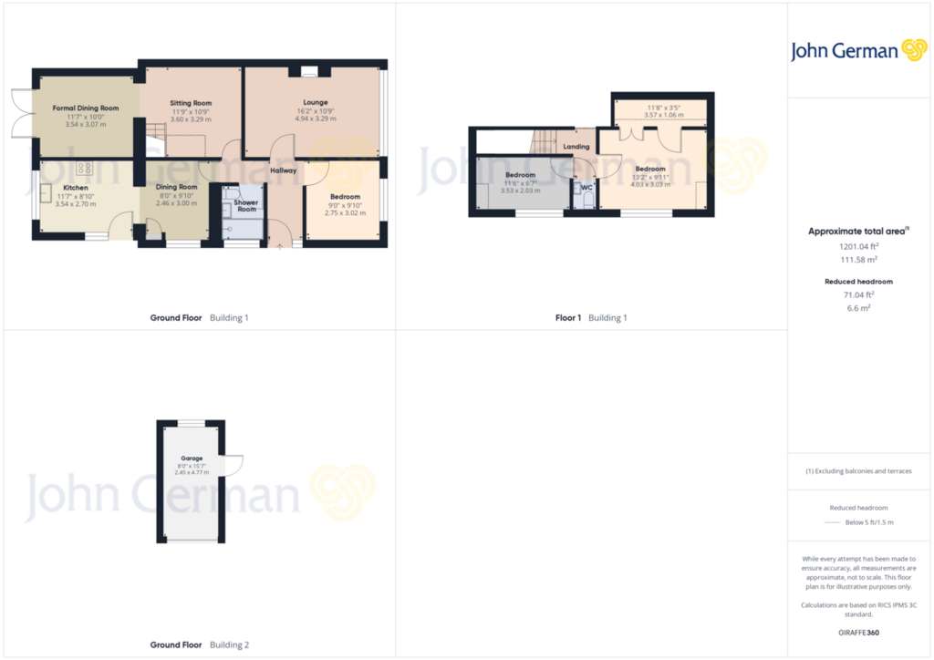 4 bedroom bungalow for sale - floorplan