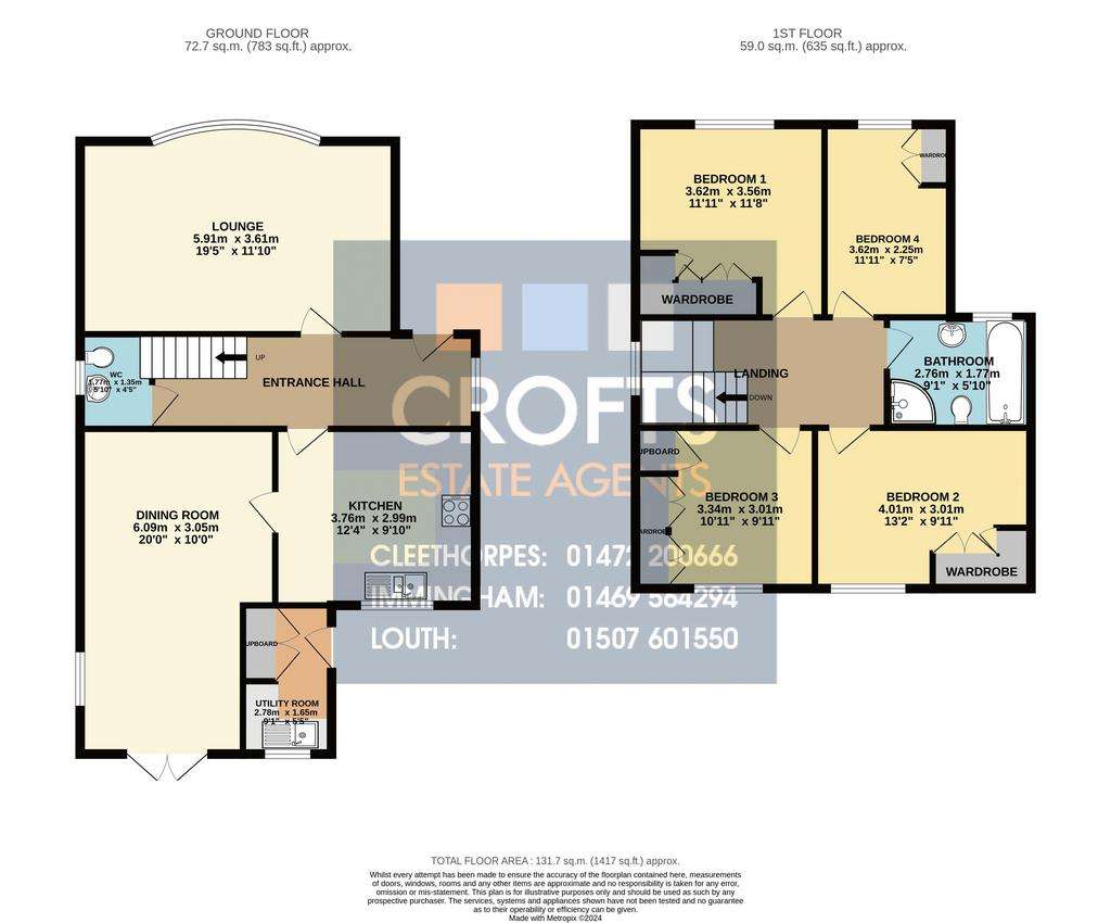 4 bedroom detached house for sale - floorplan