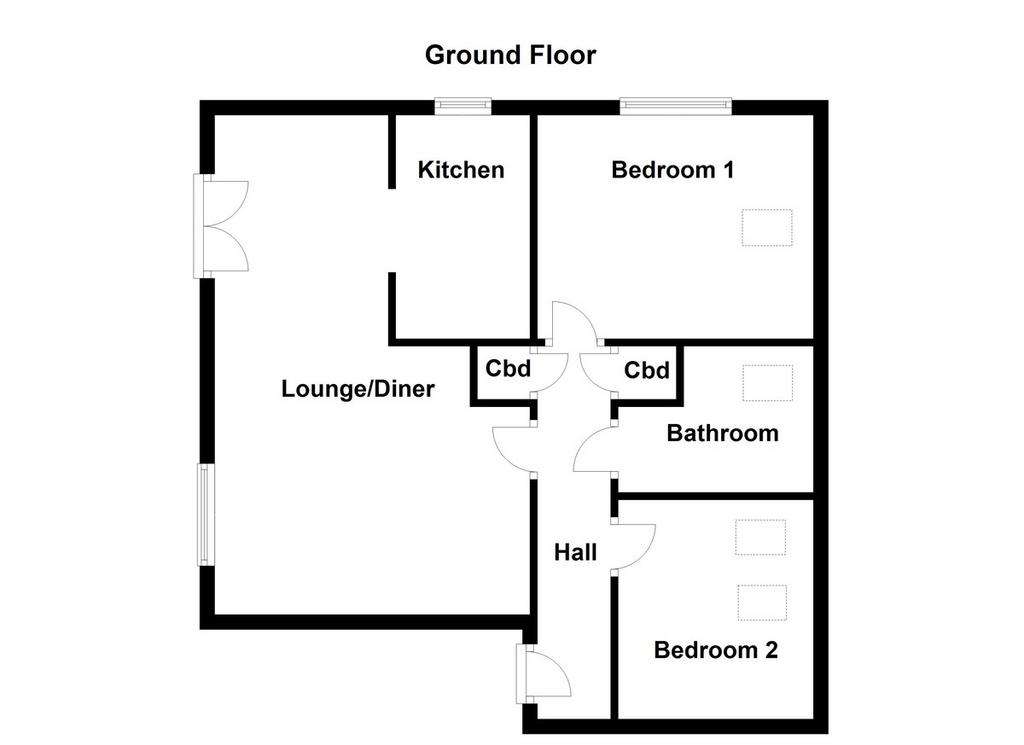 2 bedroom flat for sale - floorplan