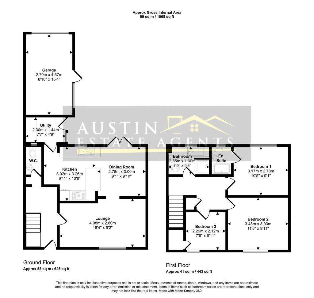 3 bedroom detached house for sale - floorplan