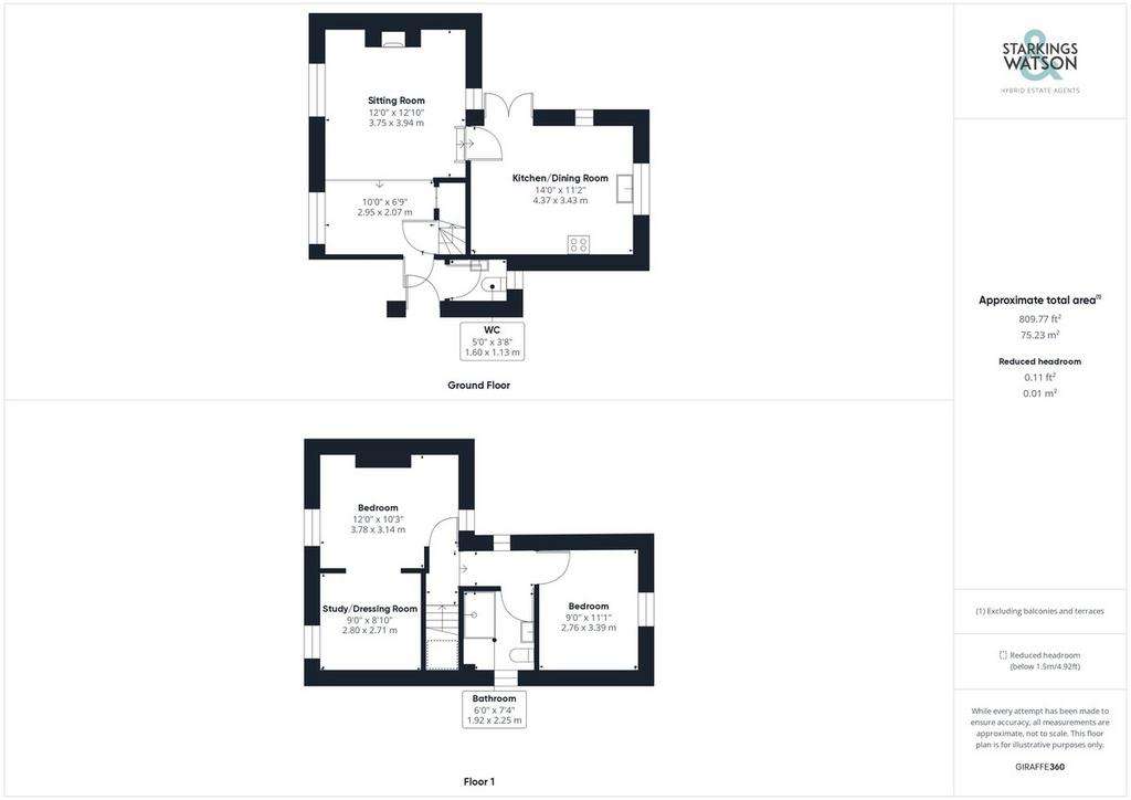 2 bedroom detached house for sale - floorplan