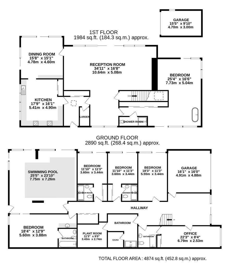 6 bedroom house for sale - floorplan