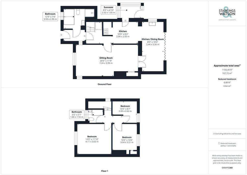 3 bedroom end of terrace house for sale - floorplan