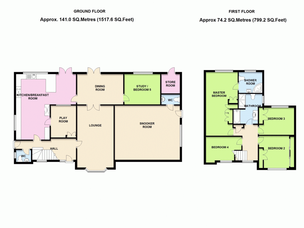 5 bedroom detached house for sale - floorplan