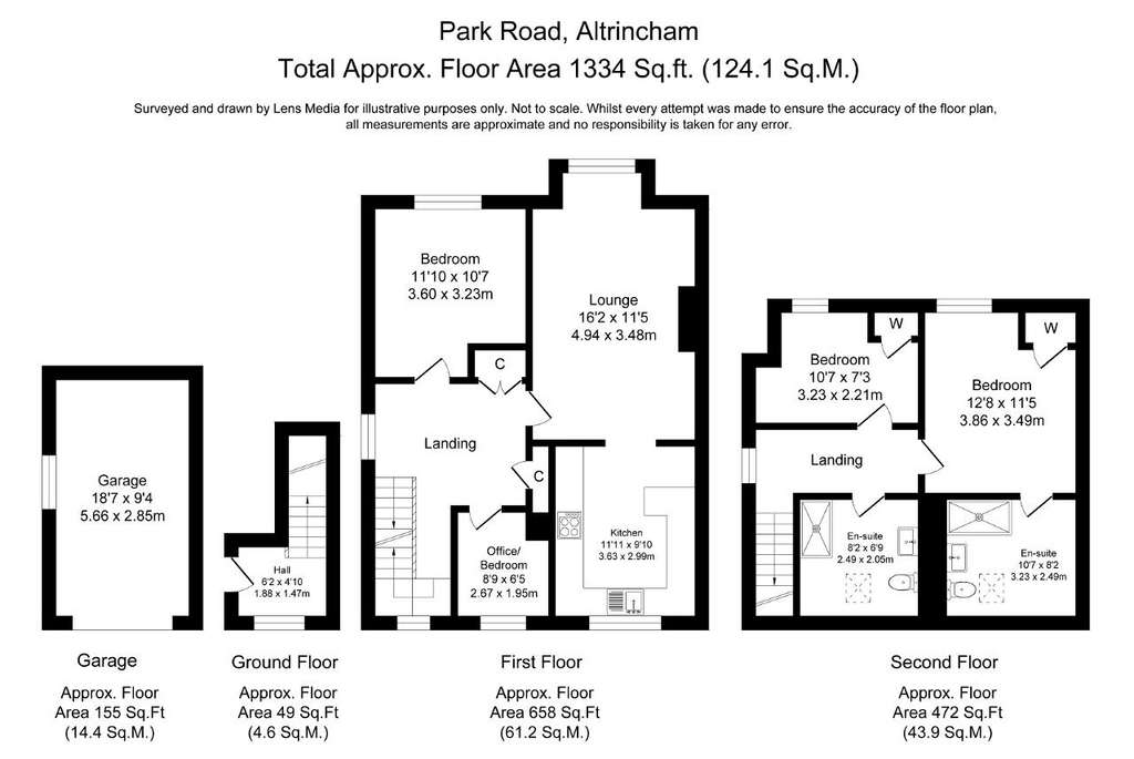 3 bedroom mews house to rent - floorplan