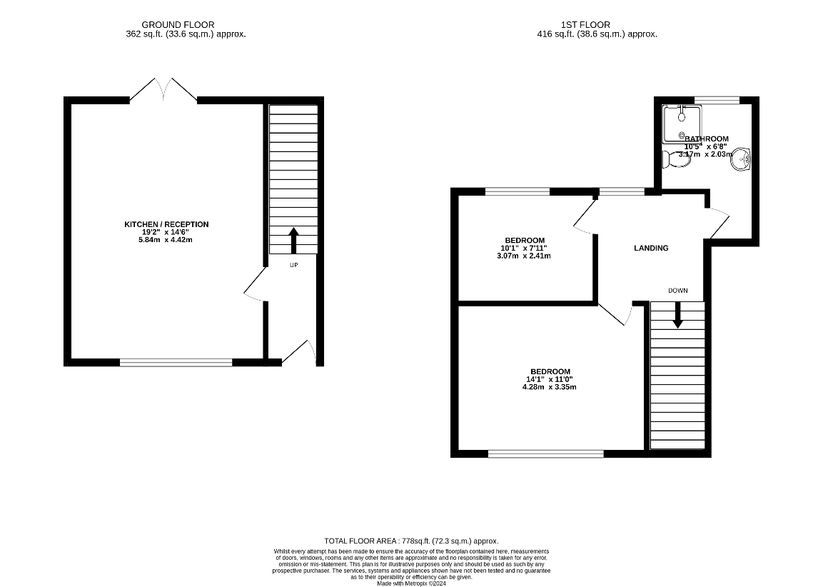 2 bedroom flat for sale - floorplan