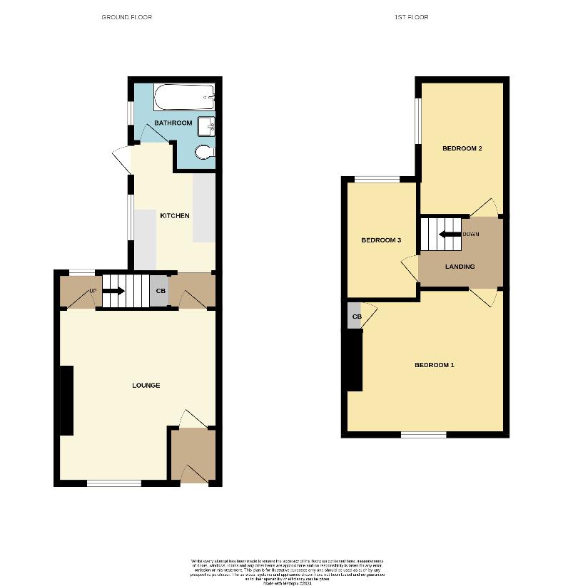 3 bedroom property for sale - floorplan