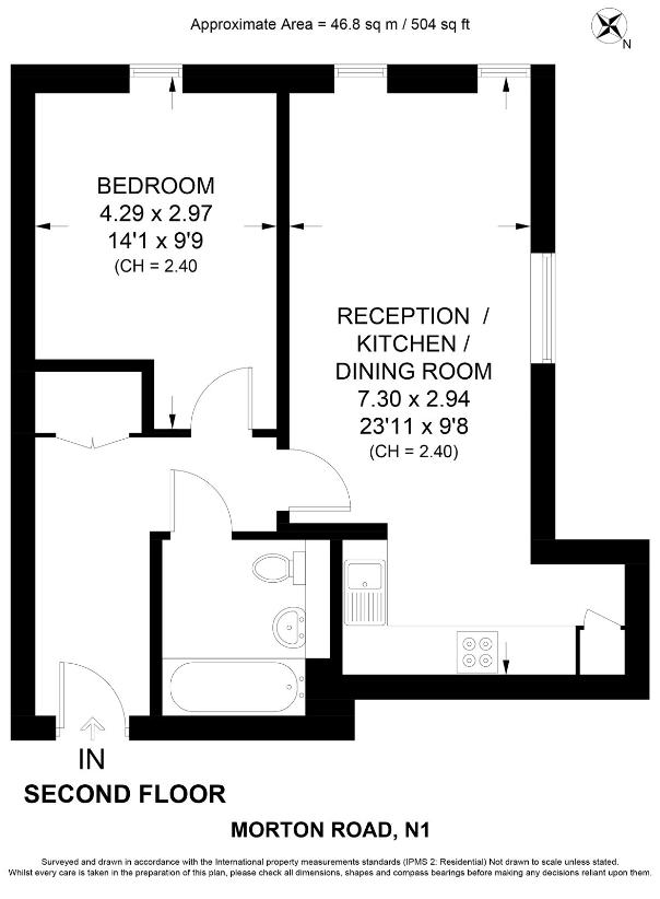 1 bedroom flat for sale - floorplan