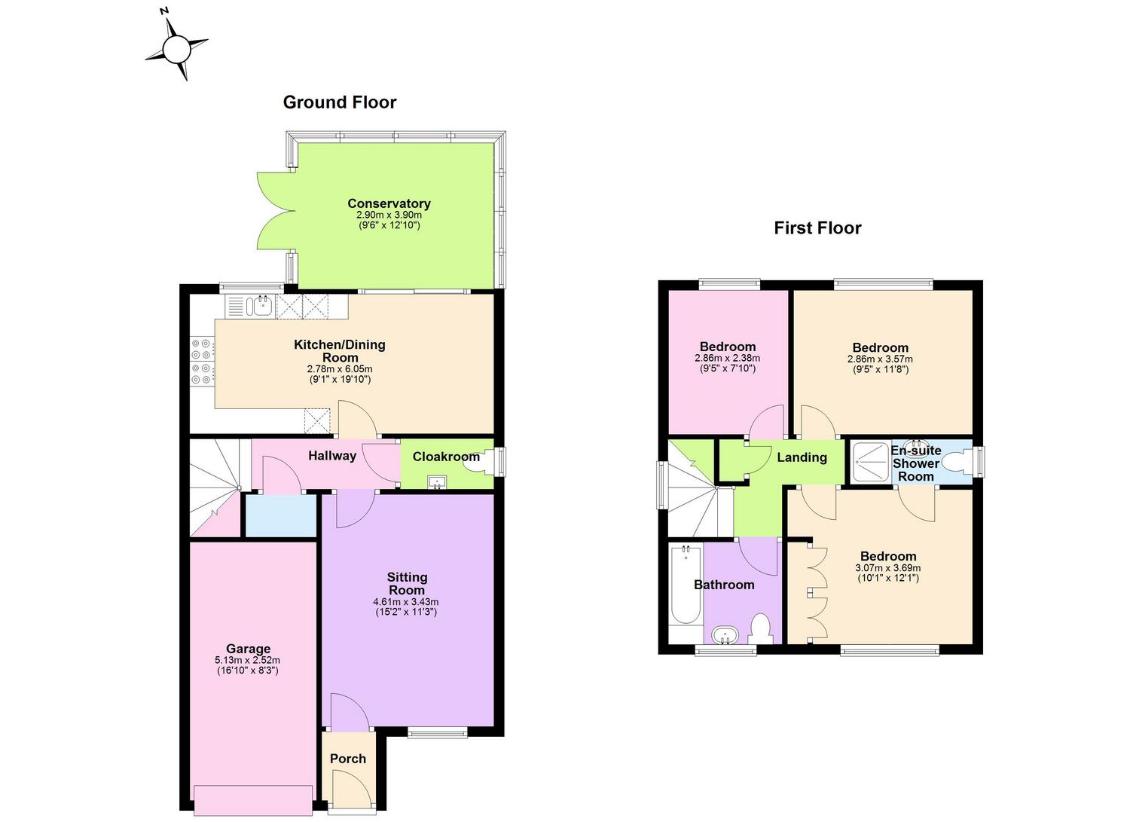 3 bedroom detached house for sale - floorplan