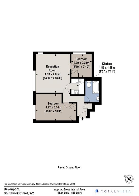 2 bedroom flat for sale - floorplan