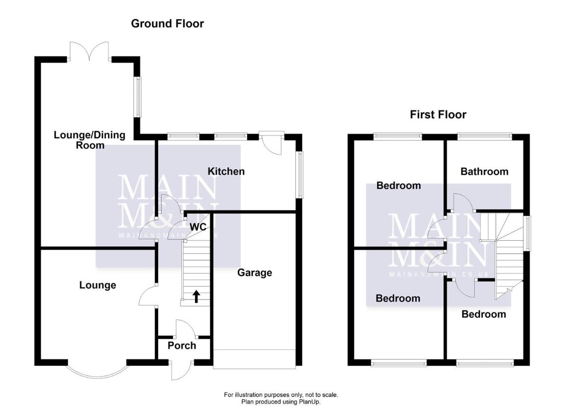 3 bedroom semi-detached house for sale - floorplan