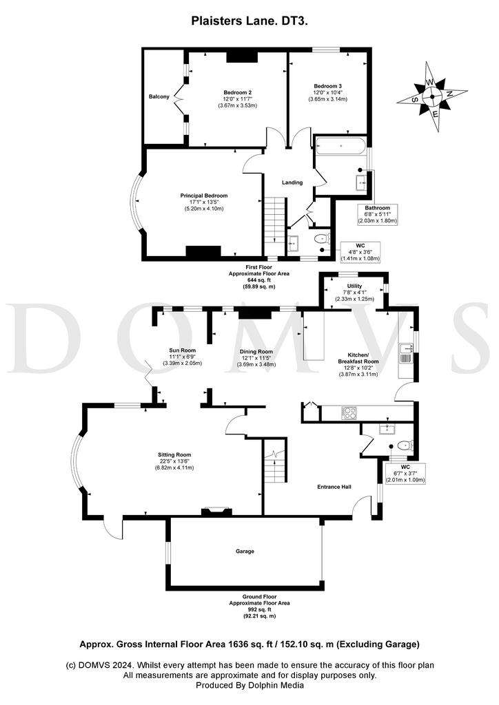 3 bedroom detached house for sale - floorplan