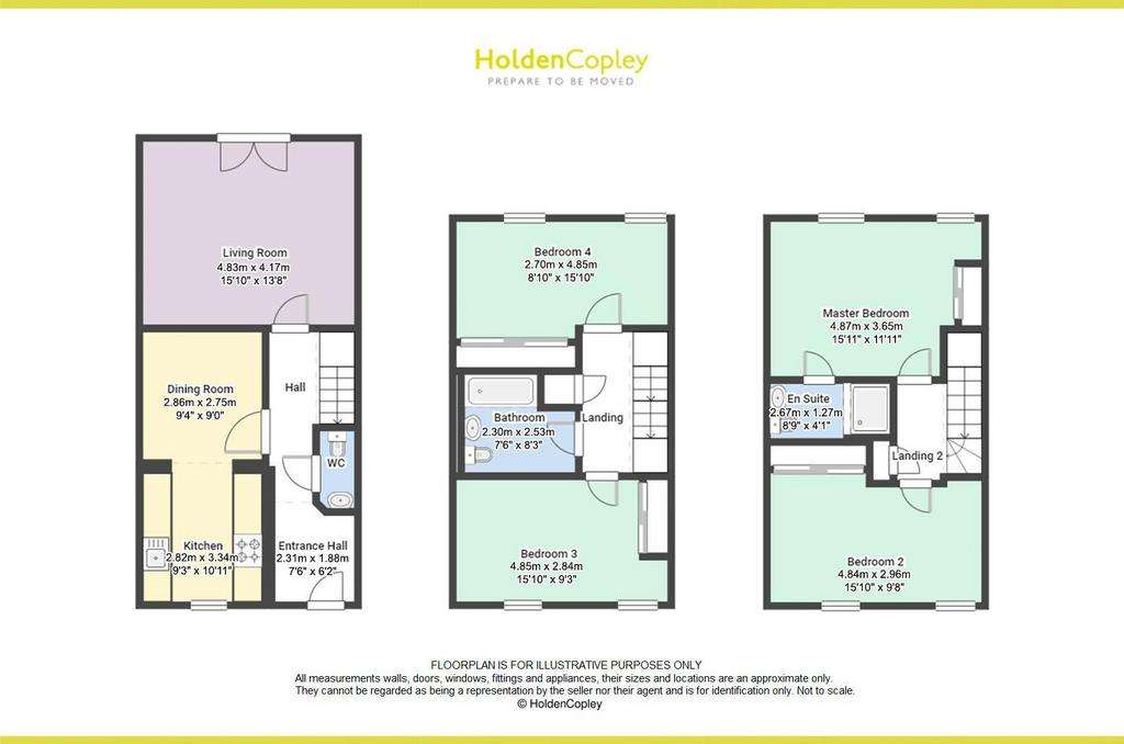 4 bedroom semi-detached house for sale - floorplan