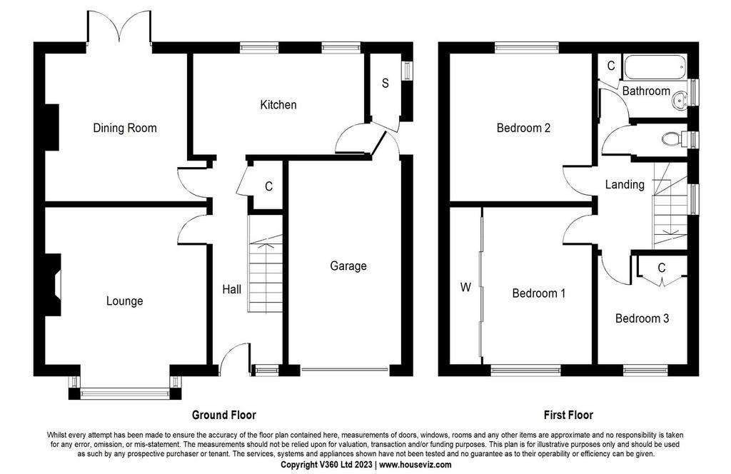 3 bedroom semi-detached house for sale - floorplan