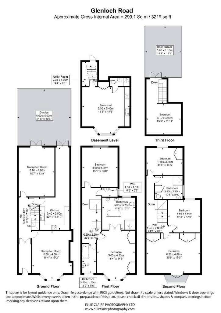 6 bedroom end of terrace house to rent - floorplan