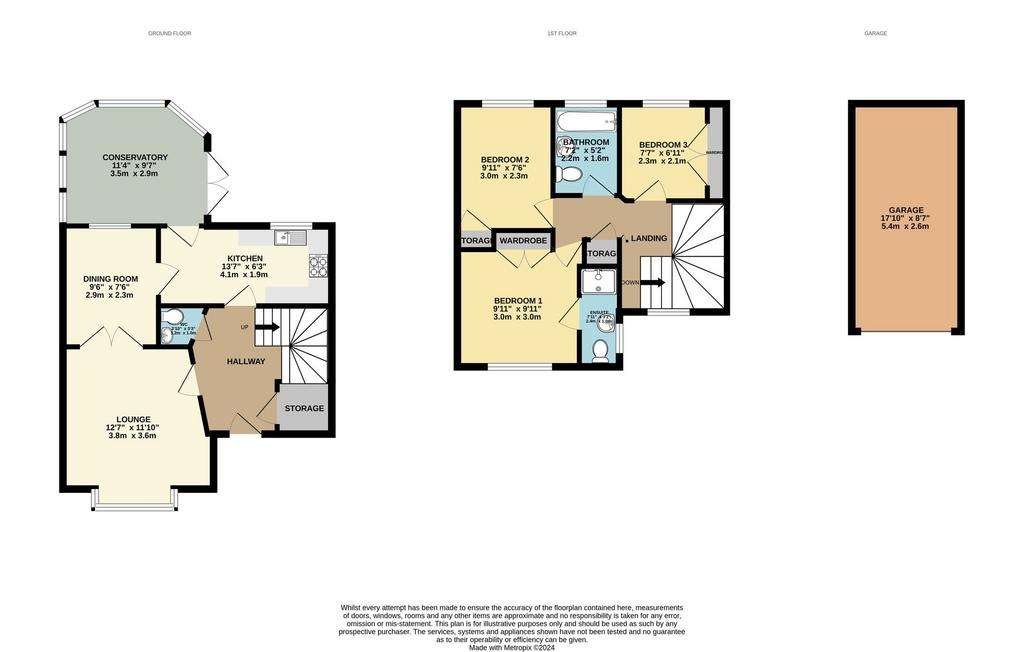 3 bedroom detached house for sale - floorplan