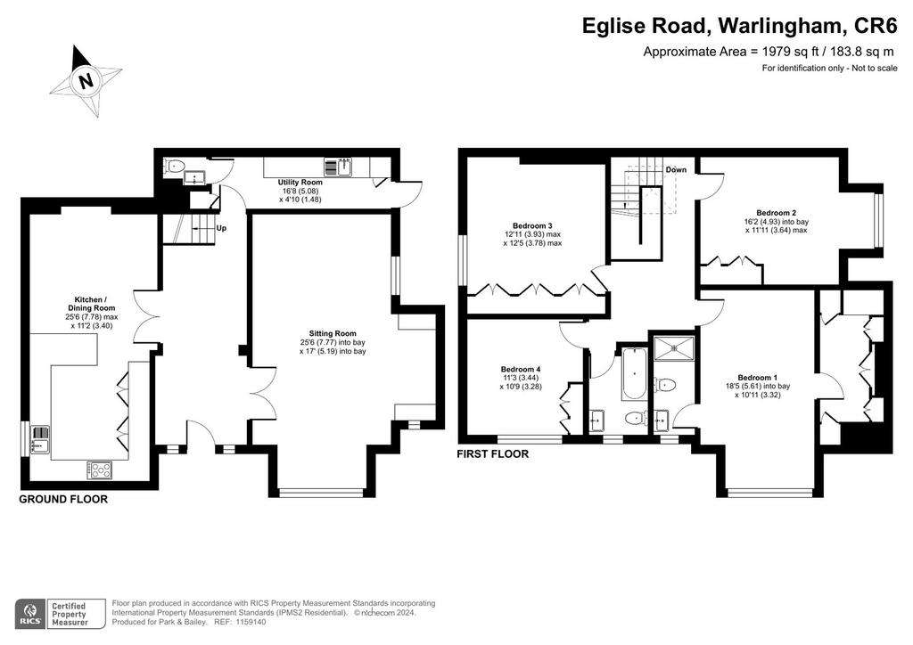 4 bedroom semi-detached house for sale - floorplan