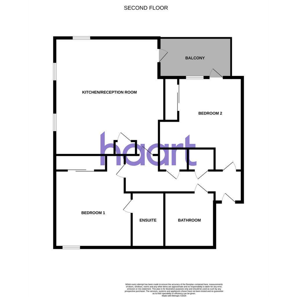 2 bedroom flat for sale - floorplan