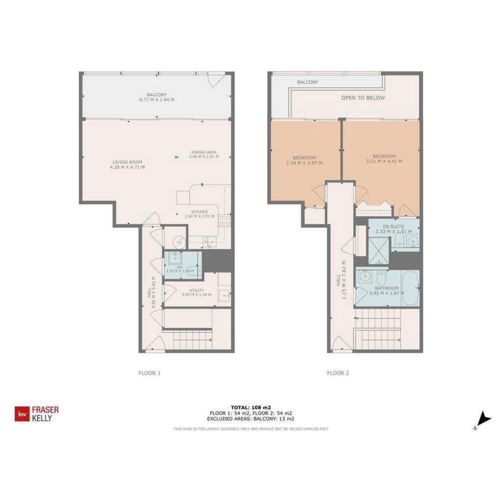 2 bedroom flat for sale - floorplan