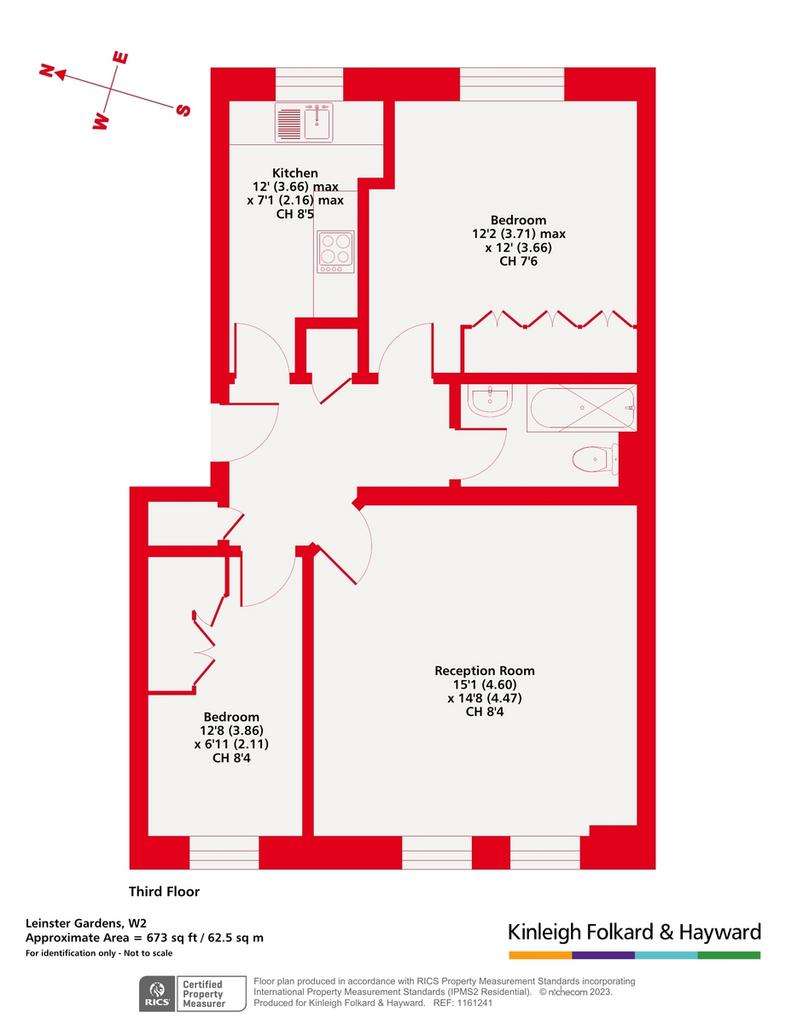 2 bedroom flat for sale - floorplan