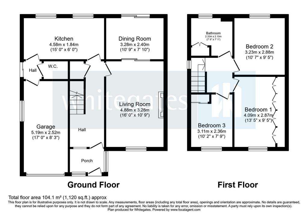 3 bedroom detached house for sale - floorplan