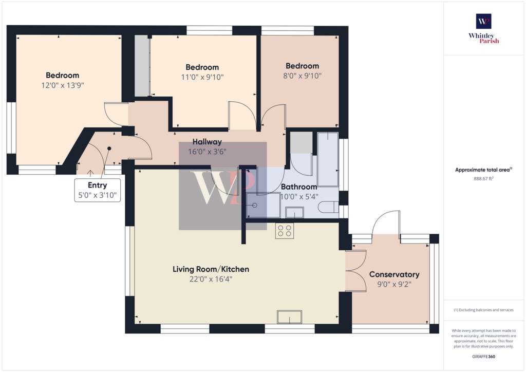 3 bedroom detached bungalow for sale - floorplan