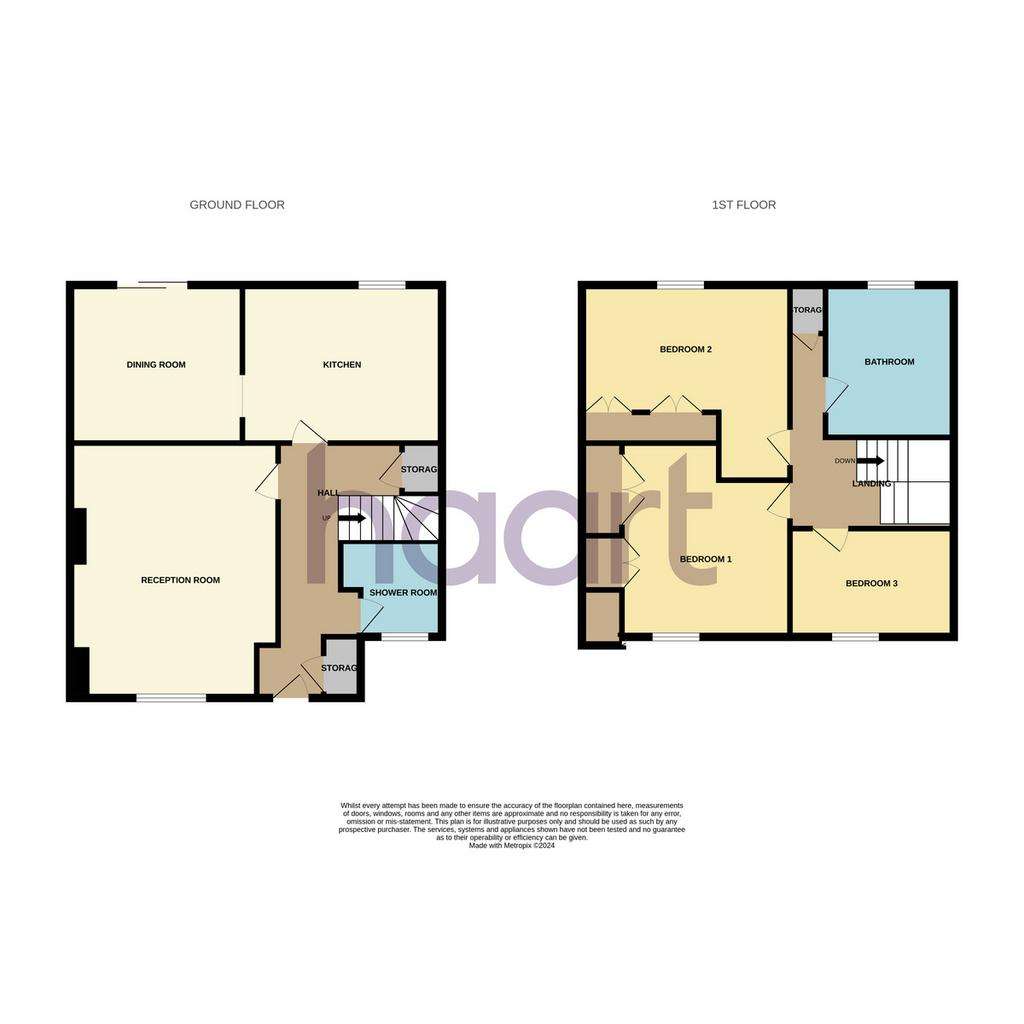 3 bedroom end of terrace house for sale - floorplan