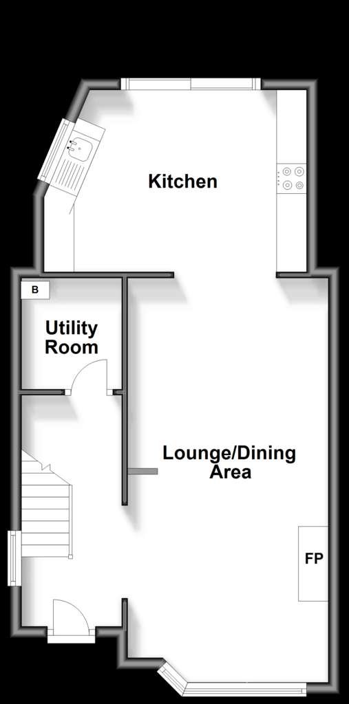 3 bedroom semi-detached house for sale - floorplan