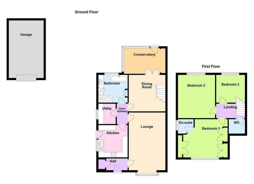 3 bedroom semi-detached house for sale - floorplan