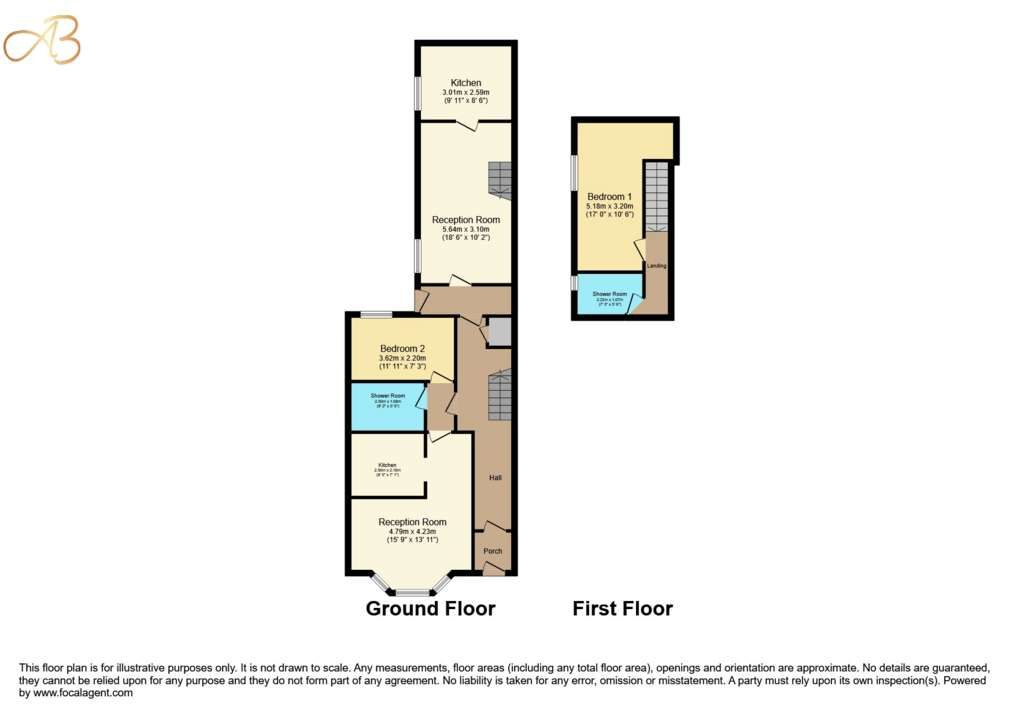 1 bedroom flat to rent - floorplan