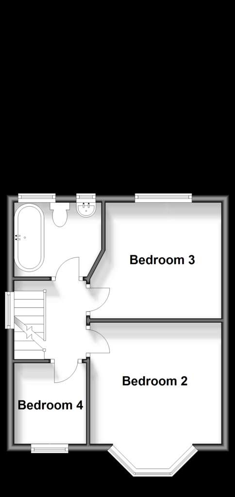 4 bedroom end of terrace house for sale - floorplan