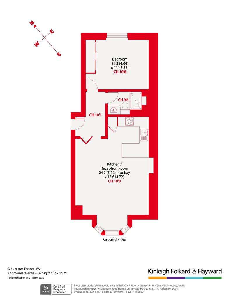 1 bedroom flat for sale - floorplan