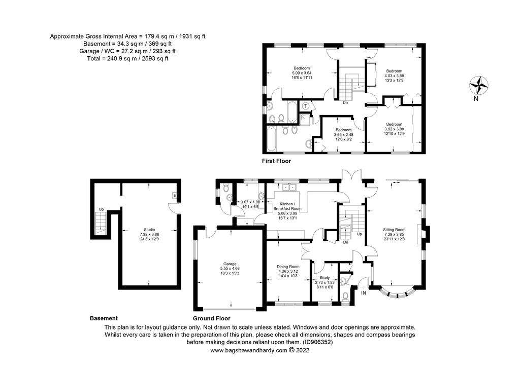 4 bedroom detached house for sale - floorplan