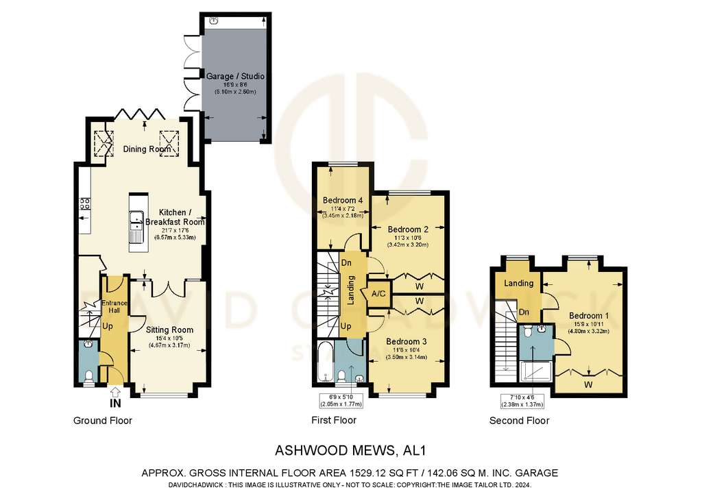 4 bedroom town house for sale - floorplan