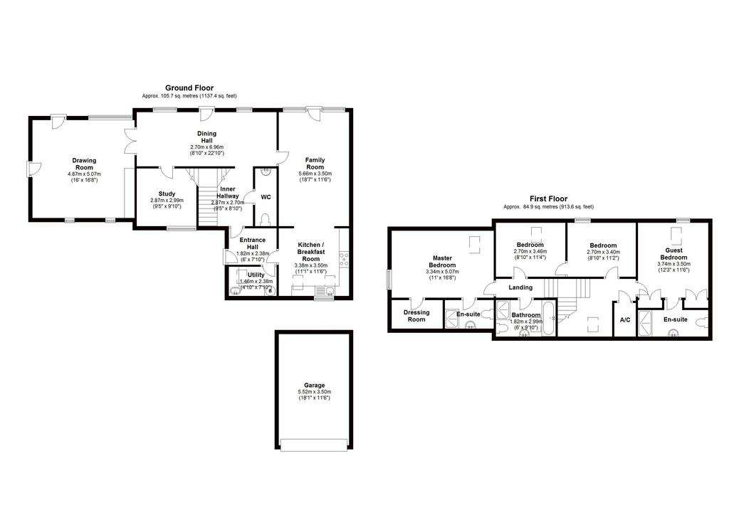 4 bedroom barn conversion for sale - floorplan