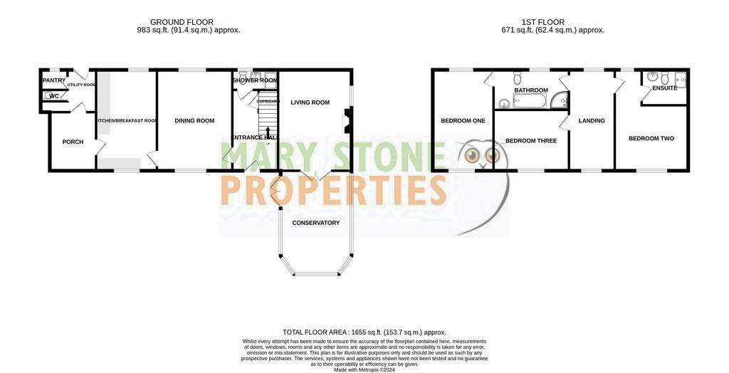 3 bedroom detached house to rent - floorplan