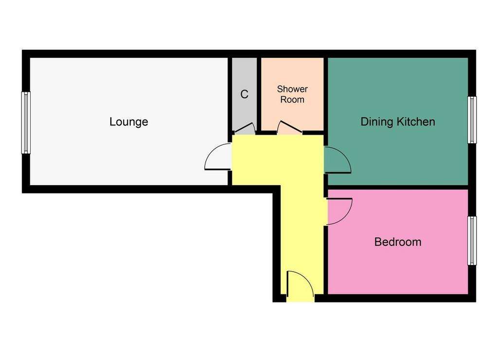 1 bedroom flat for sale - floorplan