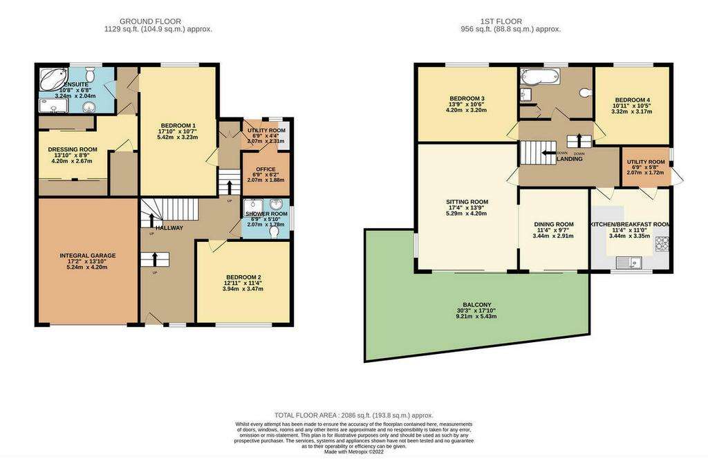 4 bedroom detached house for sale - floorplan