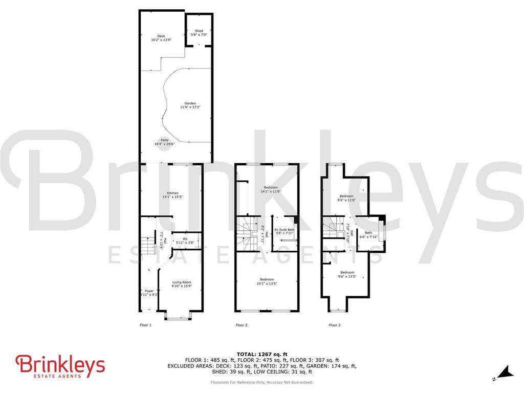 4 bedroom town house to rent - floorplan