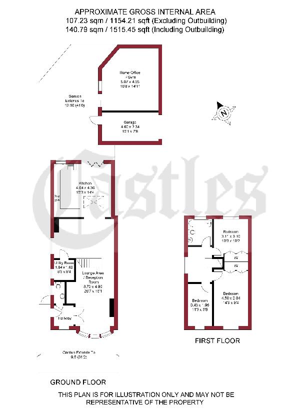 3 bedroom detached house for sale - floorplan