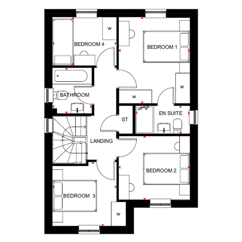 4 bedroom detached house for sale - floorplan