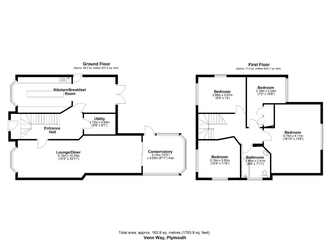 4 bedroom detached house for sale - floorplan