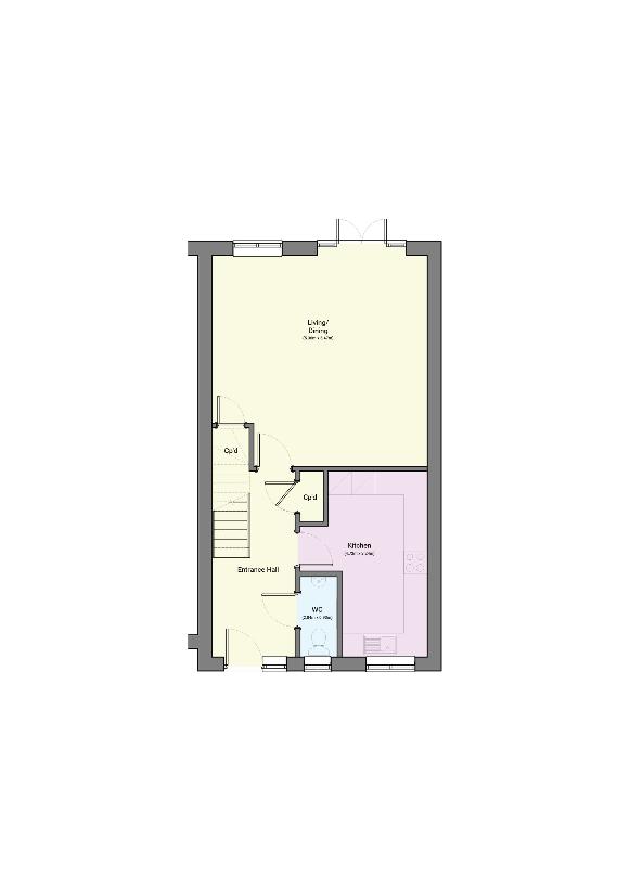 3 bedroom semi-detached house for sale - floorplan