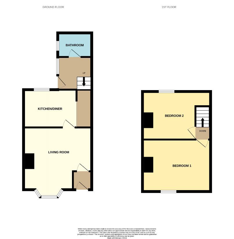 2 bedroom property for sale - floorplan