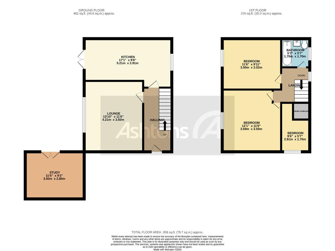 3 bedroom detached house for sale - floorplan